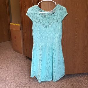 Aqua Charlotte Russe dress! 👗